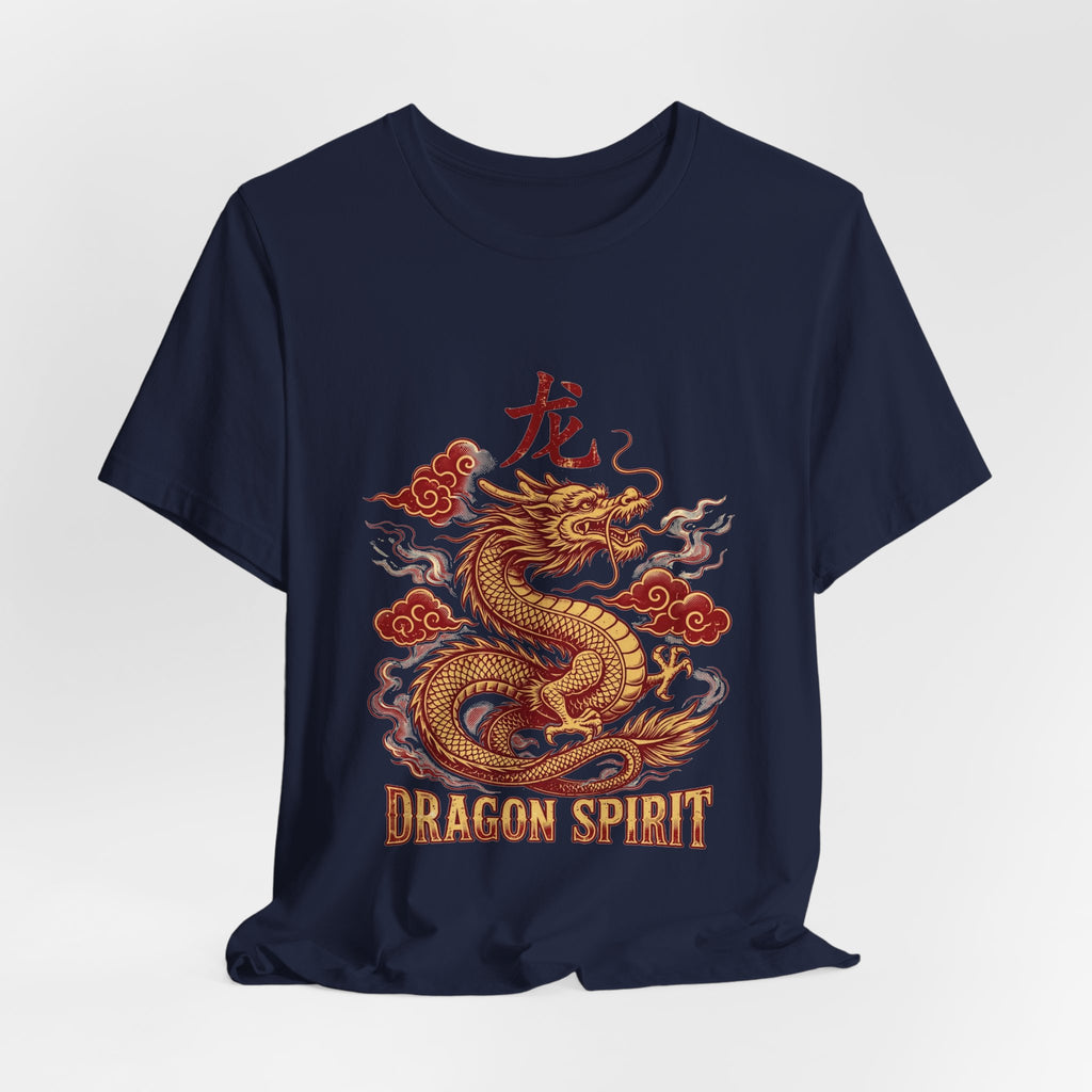 PRINTPANDA Dragon Spirit T-Shirt - Black, Navy or White, S-2XL, Printed to Order