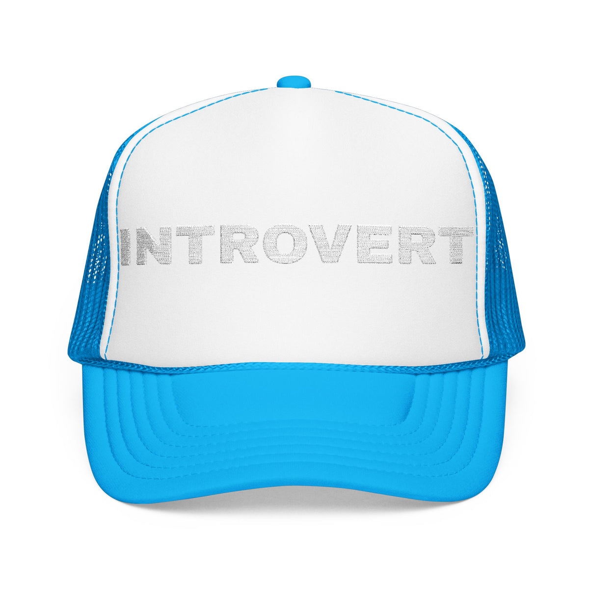 Introvert Embroidered Trucker Hat – Dark — product photo