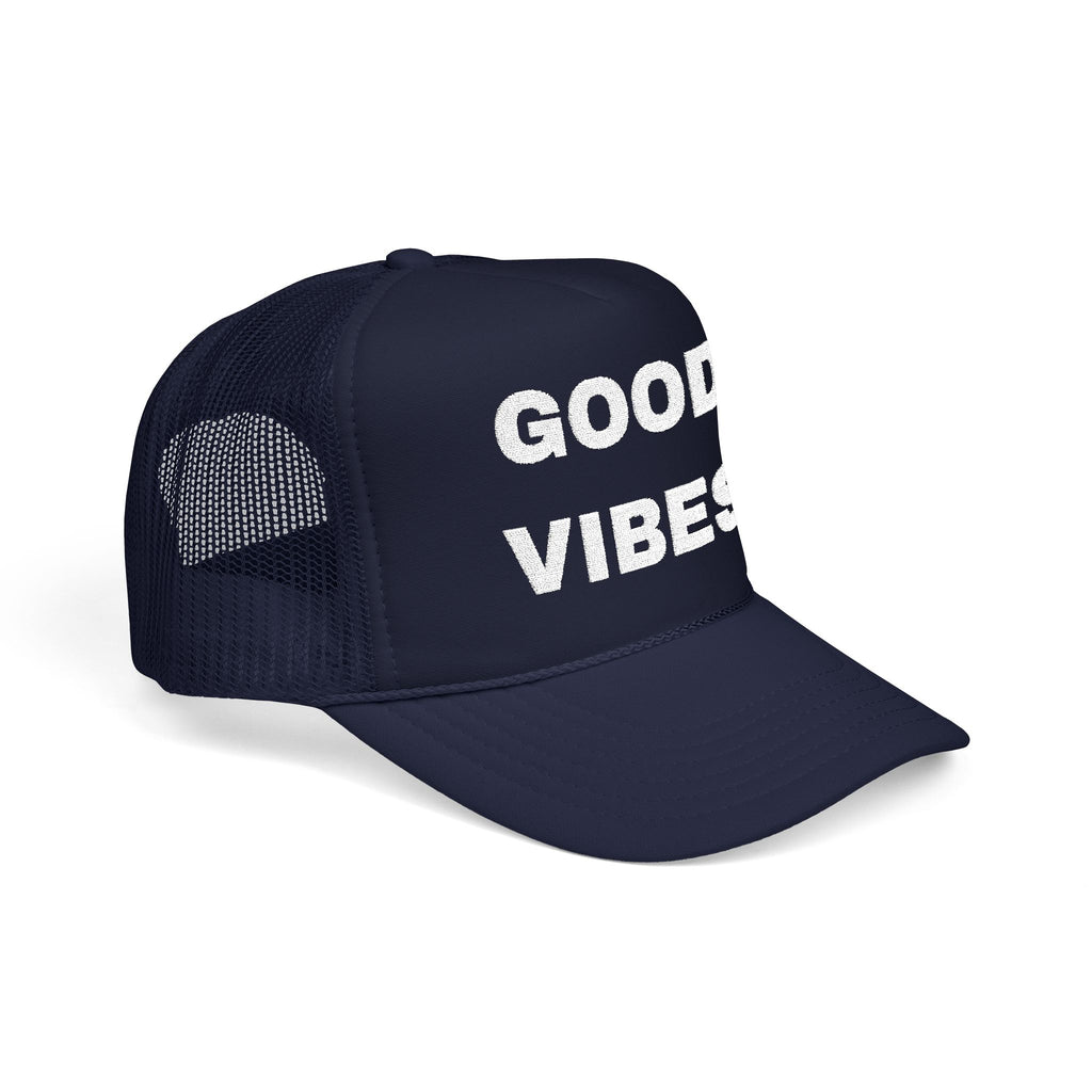 Good Vibes Embroidered Trucker Hat – Dark — product photo