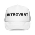 Introvert Embroidered Trucker Hat – Light — product photo