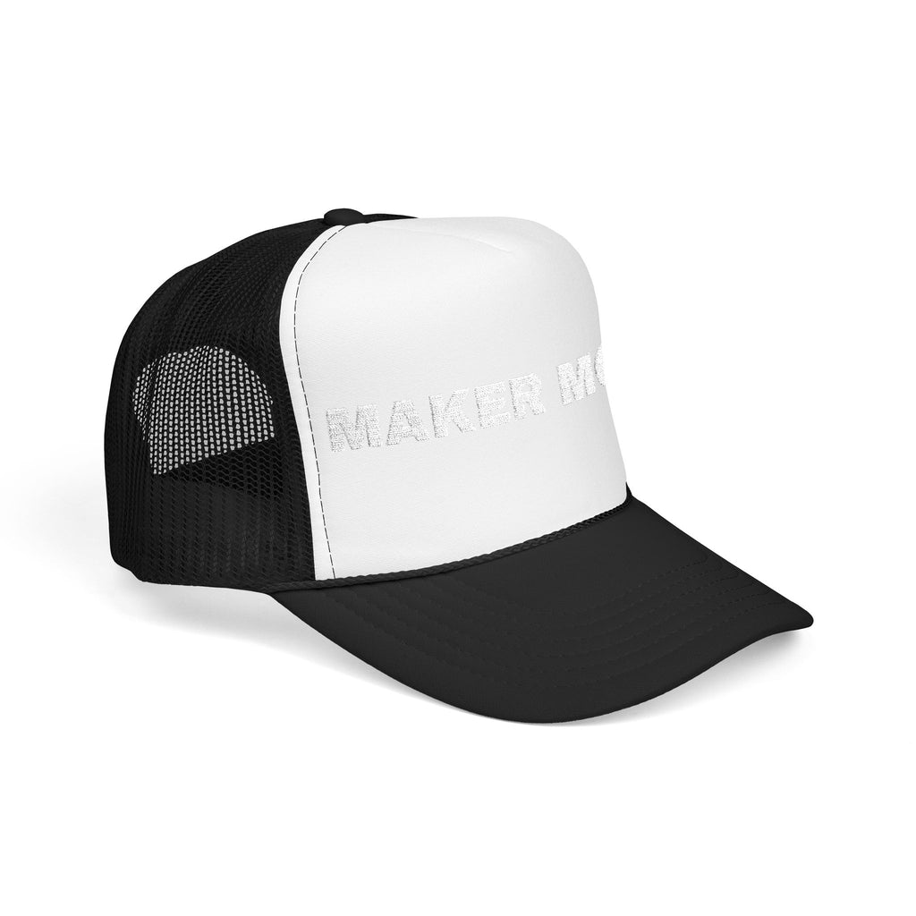 PRINTPANDA Maker Mode Trucker Hat - One Size, Dark Colors, Embroidered