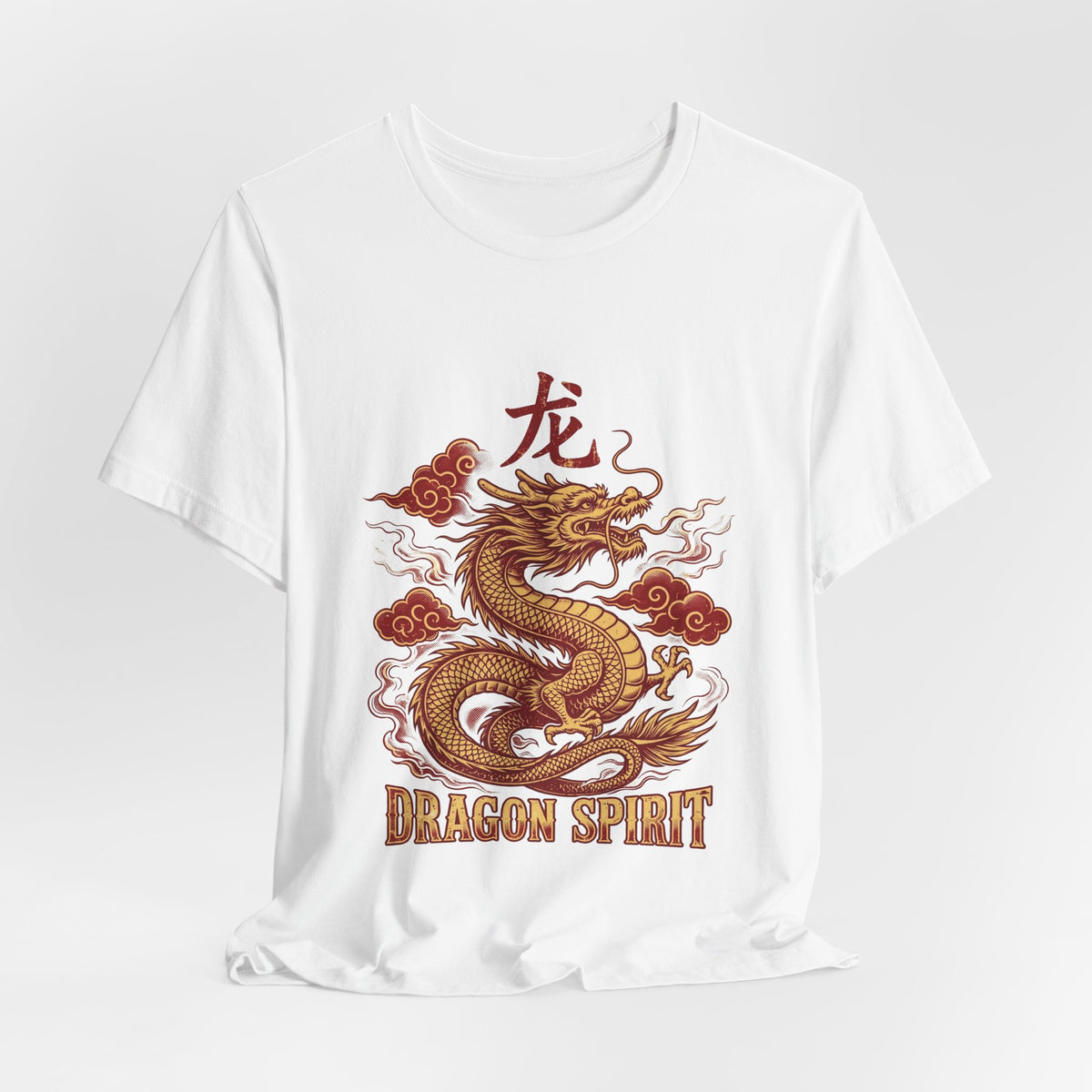 PRINTPANDA Dragon Spirit T-Shirt - Black, Navy or White, S-2XL, Printed to Order