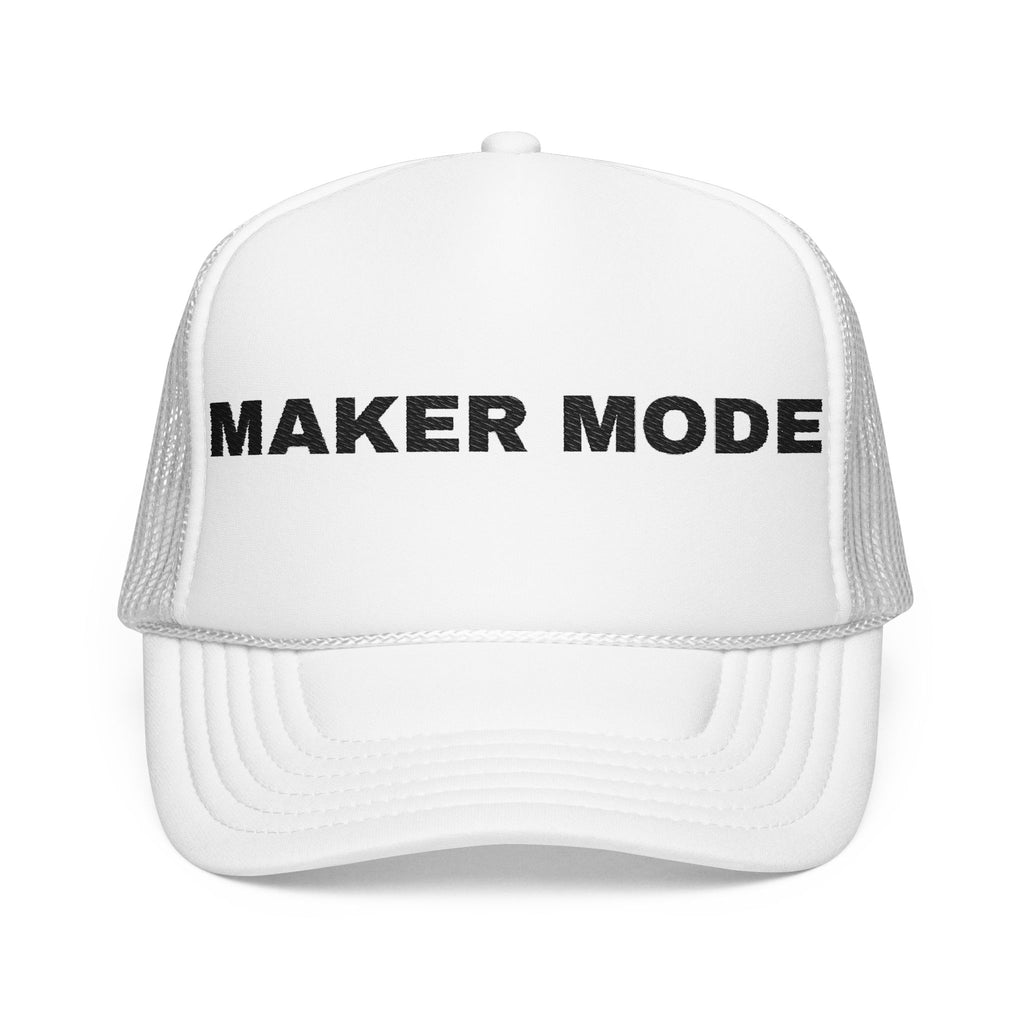 Maker Mode Embroidered Trucker Hat – Light — product photo