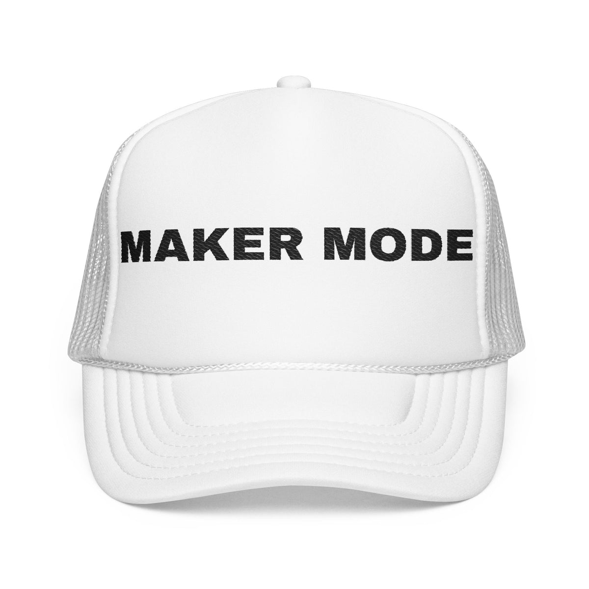 Maker Mode Embroidered Trucker Hat – Light — product photo
