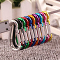 10 mini aluminum accessory clips in assorted colors, not for climbing