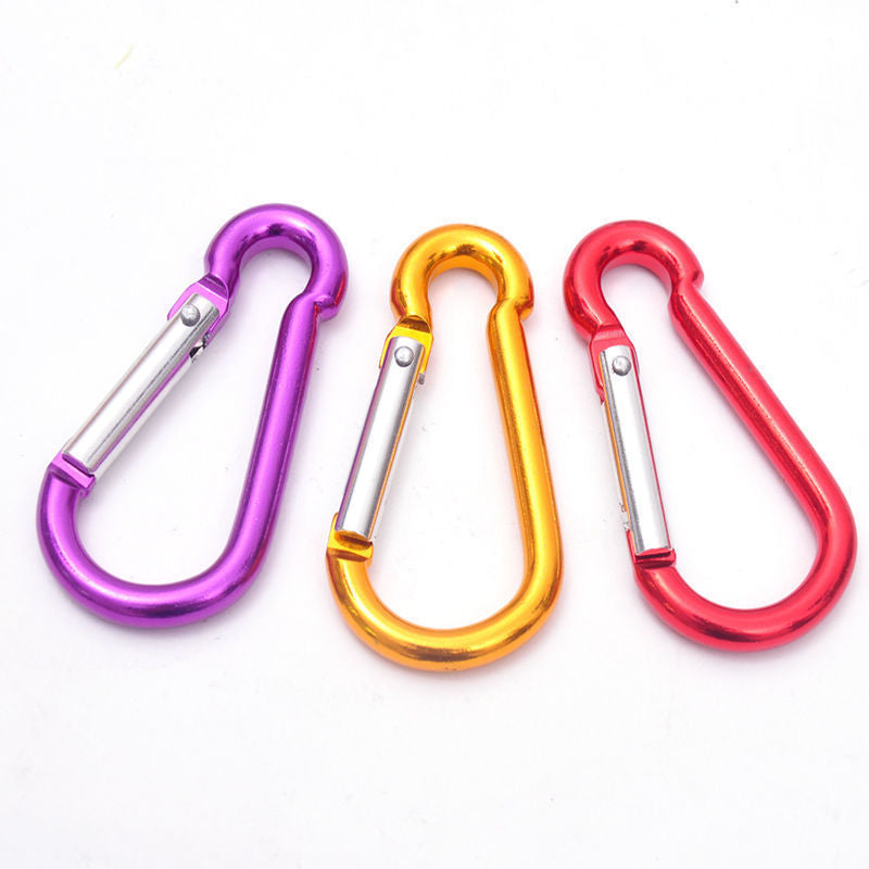 Mini accessory clips shown with approximate size and assorted finish