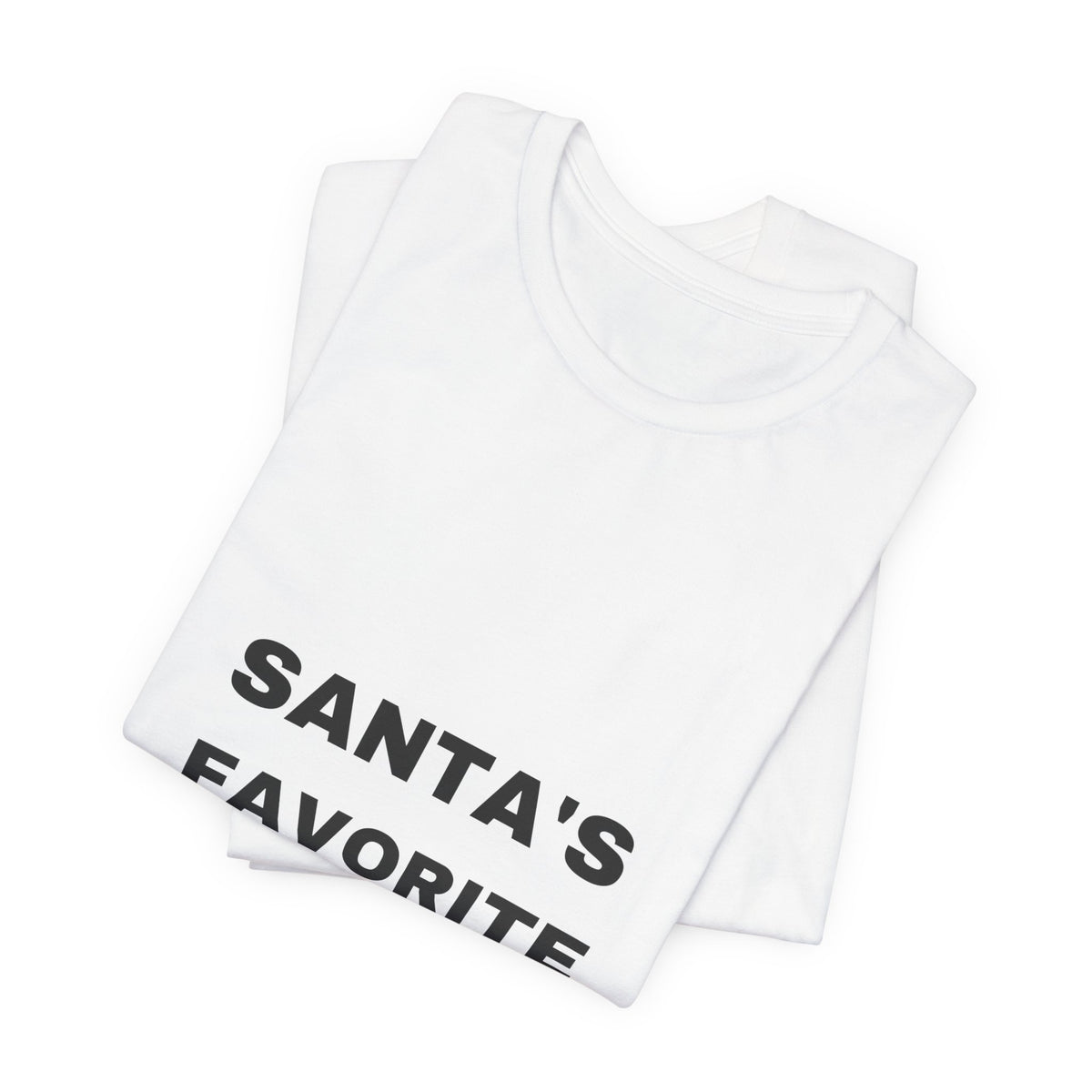 Santa's Favorite Nurse Christmas T-shirt, light-color product image 3