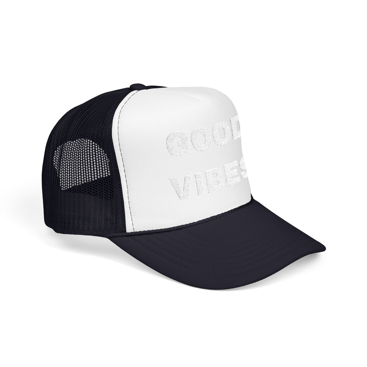 Good Vibes Embroidered Trucker Hat – Dark — product photo