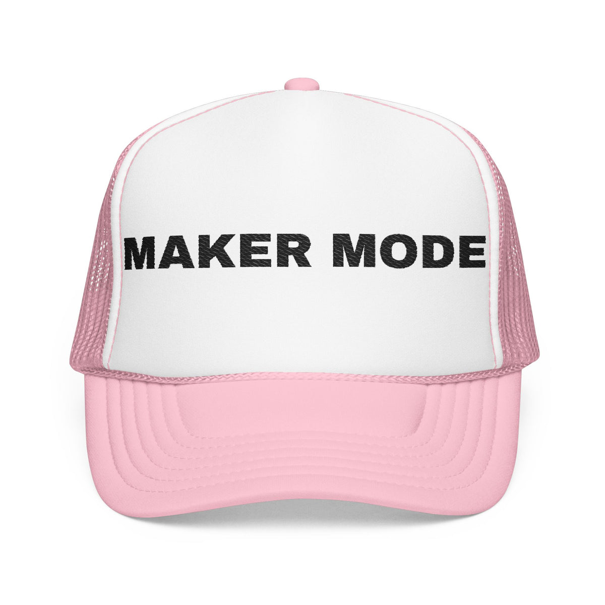 Maker Mode Embroidered Trucker Hat – Light — product photo