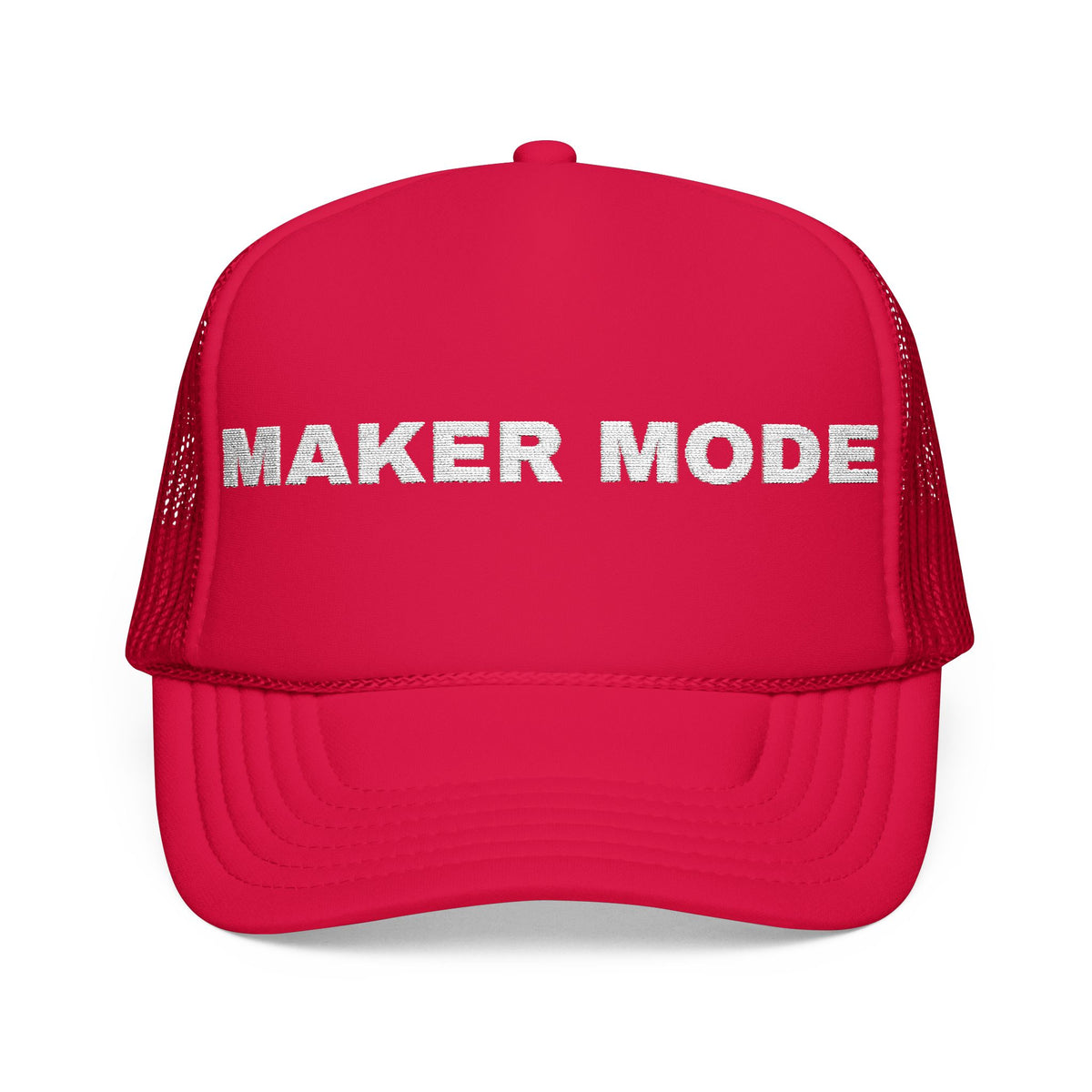 Maker Mode Embroidered Trucker Hat — product photo