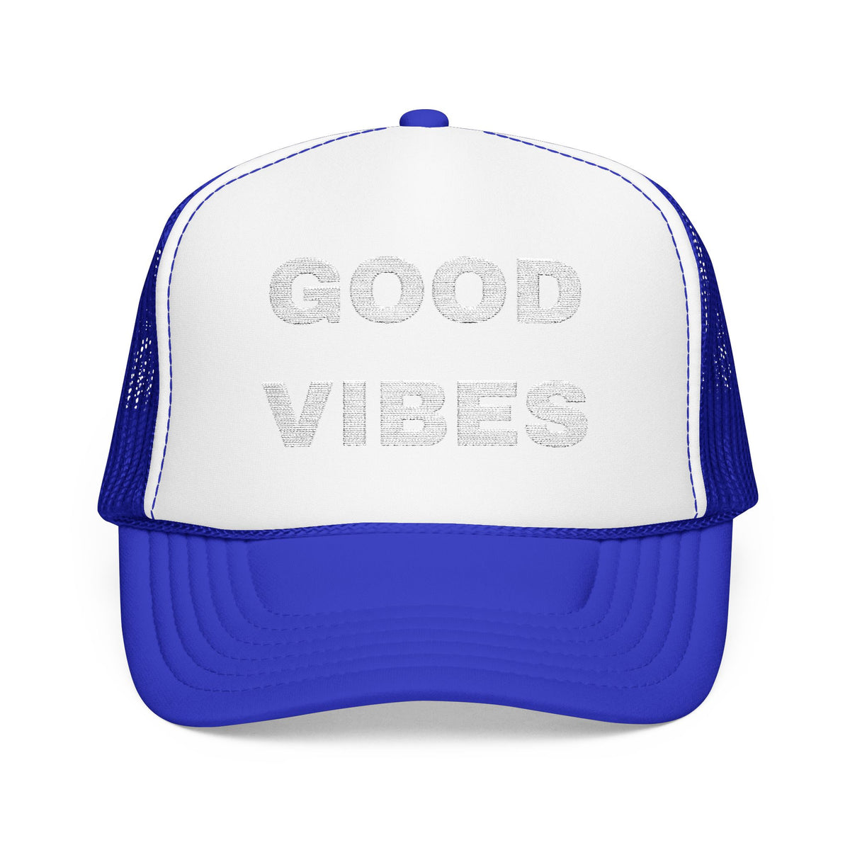 Good Vibes Embroidered Trucker Hat – Dark — product photo