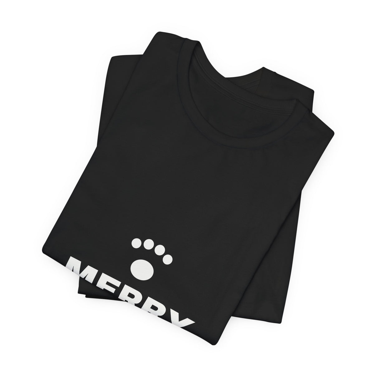PRINTPANDA Merry Woofmas T-Shirt - Black or Red, S-2XL, Printed to Order