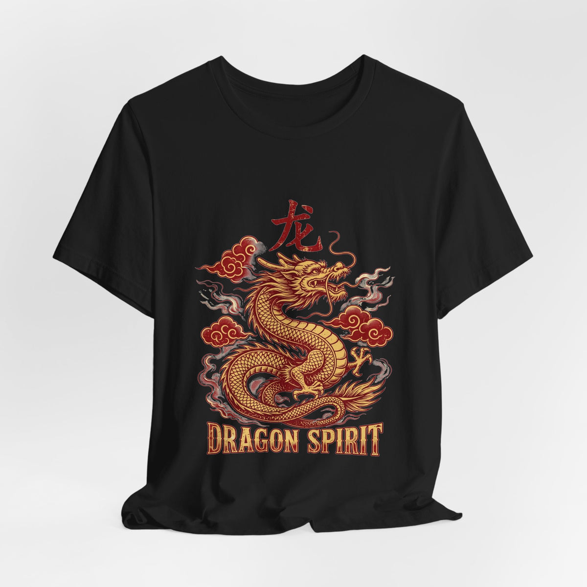 PRINTPANDA Dragon Spirit T-Shirt - Black, Navy or White, S-2XL, Printed to Order