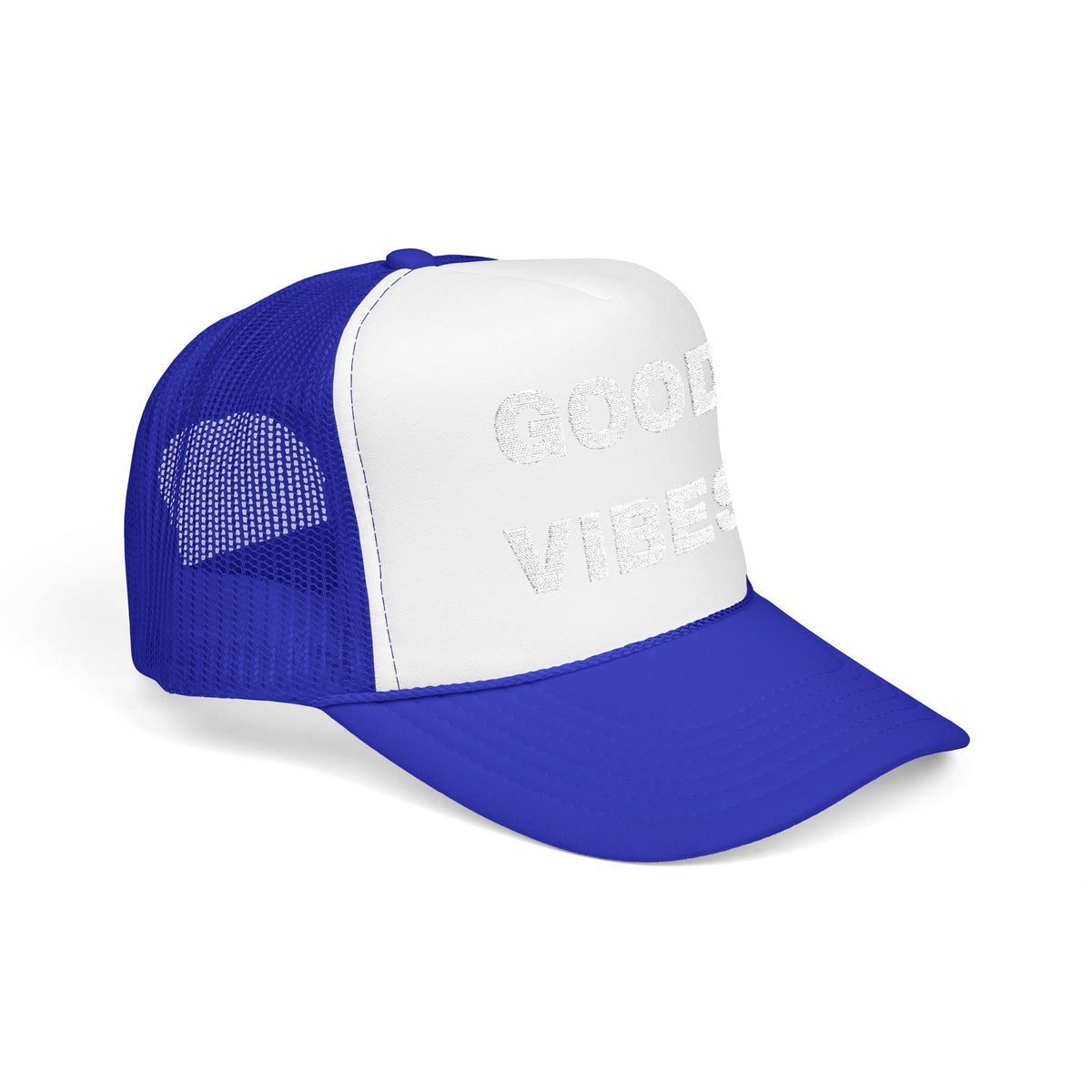 Good Vibes Embroidered Trucker Hat – Dark — product photo