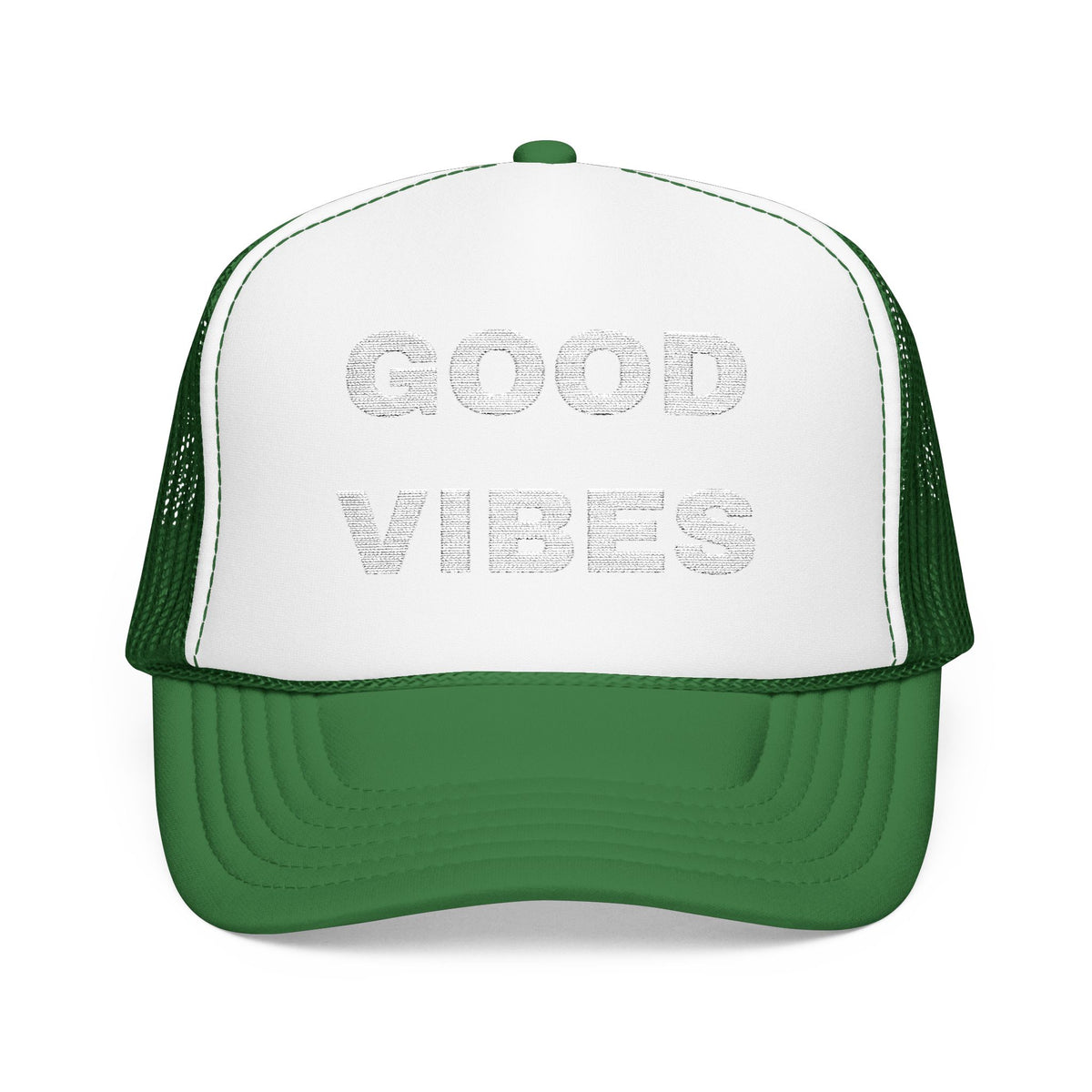 Good Vibes Embroidered Trucker Hat – Dark — product photo