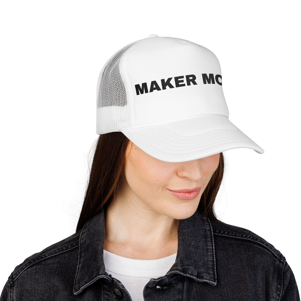 Maker Mode Embroidered Trucker Hat – Light — product photo
