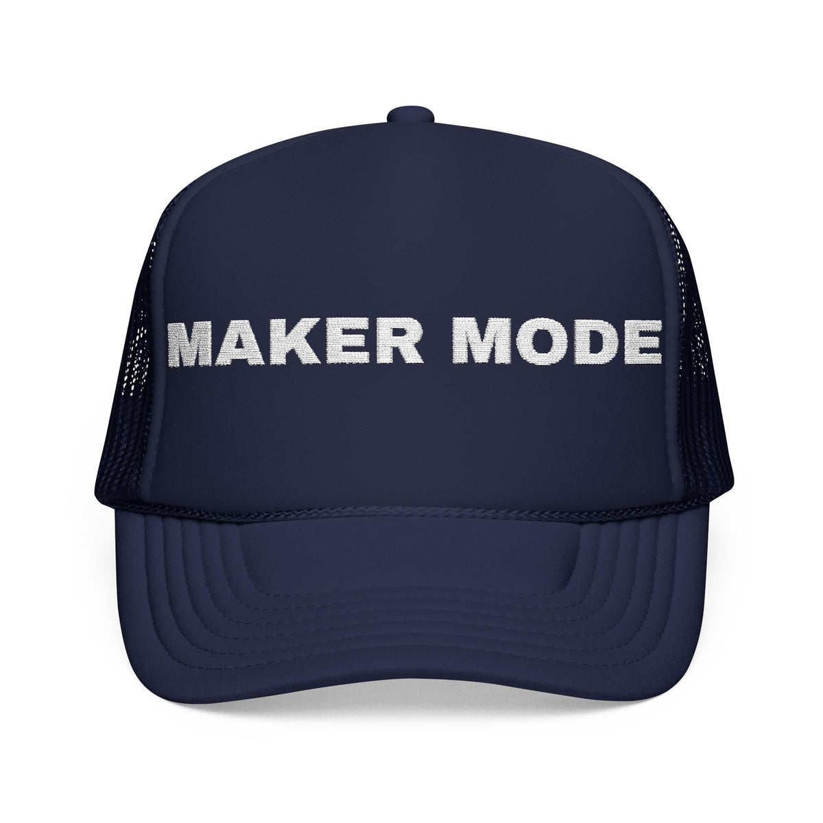 Maker Mode Embroidered Trucker Hat — product photo