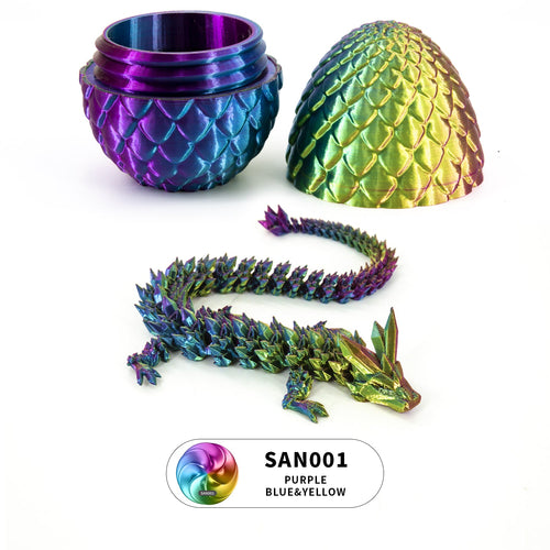 3D Printed Crystal Dragon Egg Set - PRINTPANDA GROUP LLC image 1