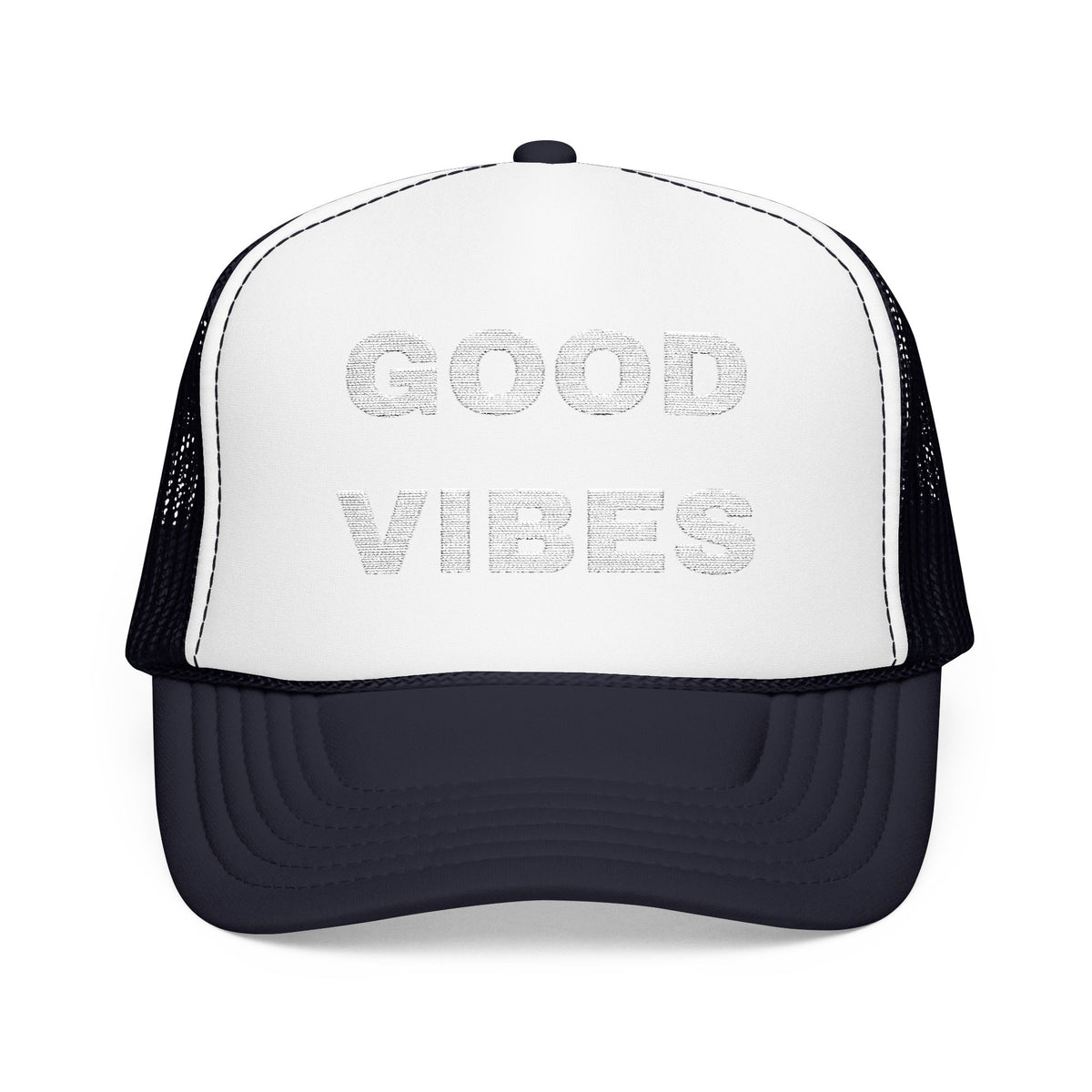 Good Vibes Embroidered Trucker Hat – Dark — product photo