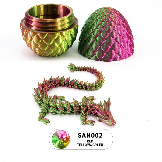 3D Printed Crystal Dragon Egg Set - PRINTPANDA GROUP LLC image 2