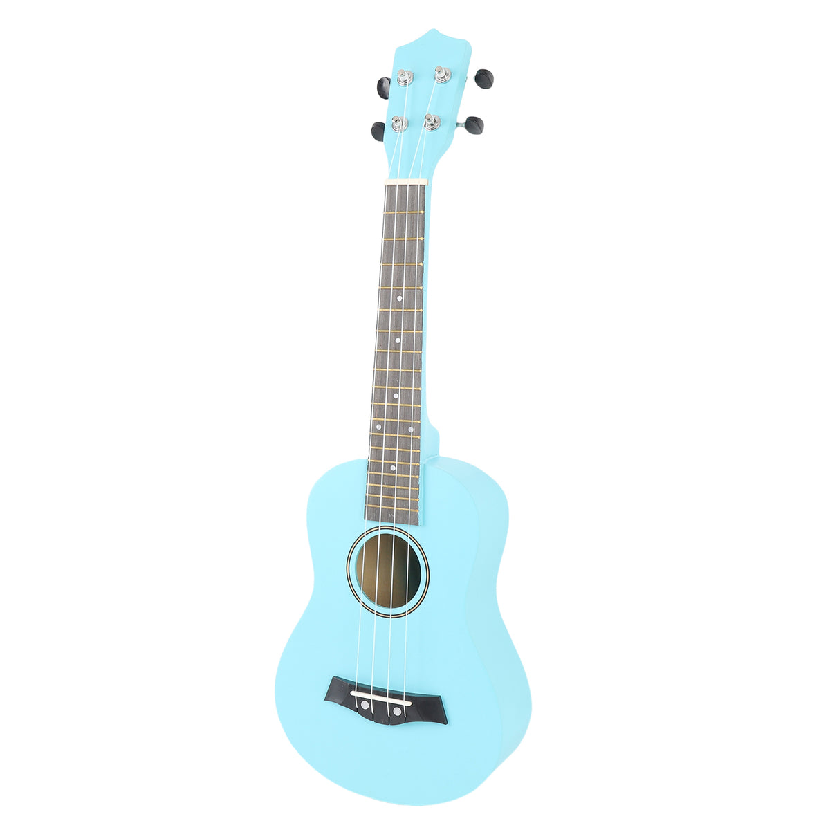 Light-blue 24-inch four-string basswood ukulele from the starter set