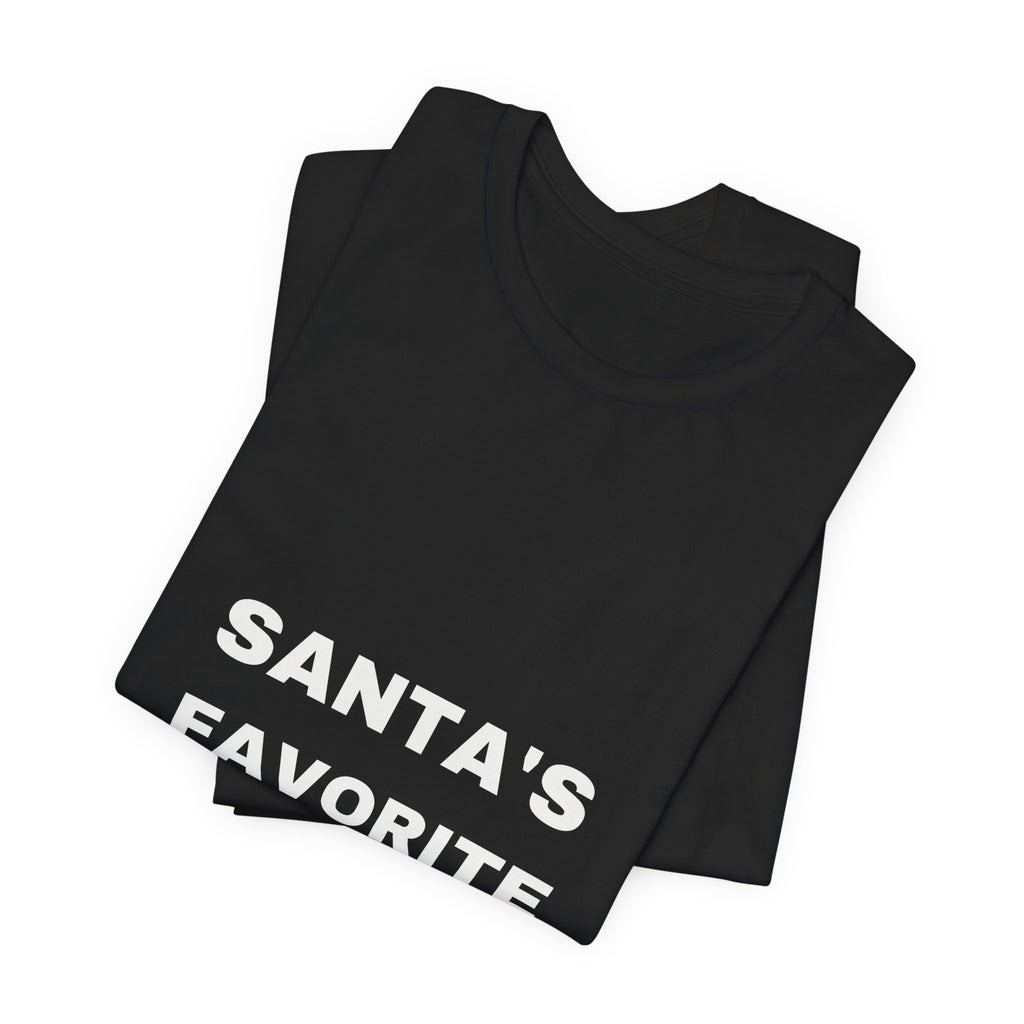 Santa's Favorite Nurse Christmas T-shirt, dark-color product image 4