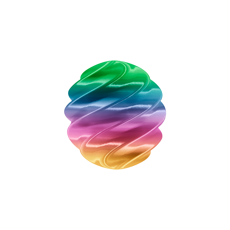 Rainbow Shift PLA Filament - PRINTPANDA GROUP LLC image 6