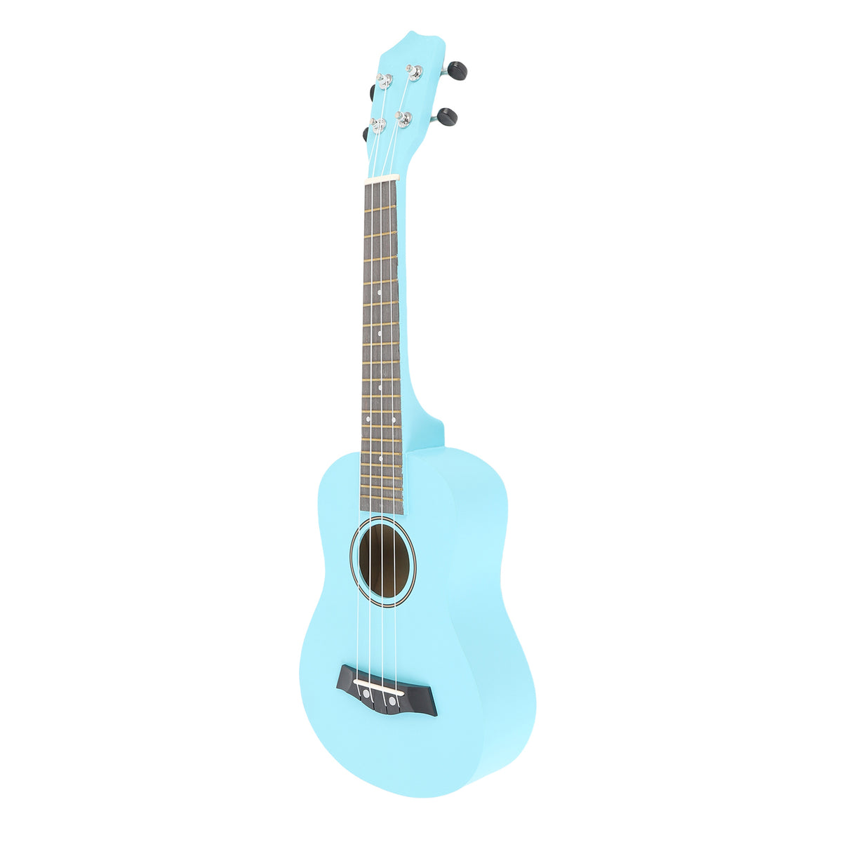 Light-blue 24-inch four-string basswood ukulele from the starter set