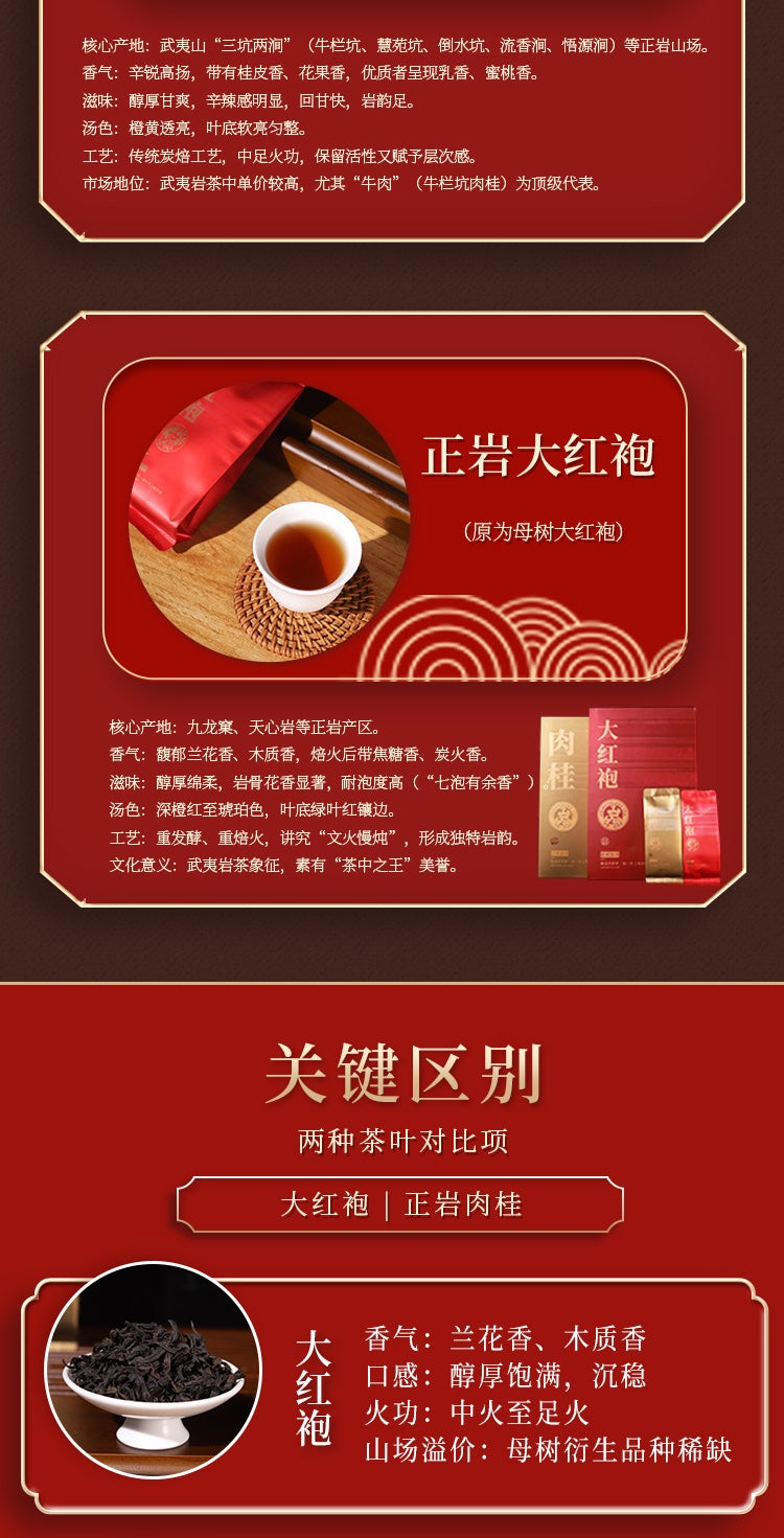 Wuyi rock tea tasting comparison: Da Hong Pao vs Zhengyan Rou Gui