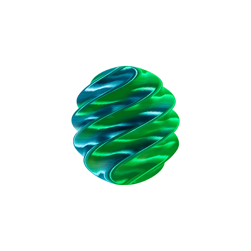 Multicolor PLA Silk Filament 1.75mm 1kg Spool - PRINTPANDA GROUP LLC image 4