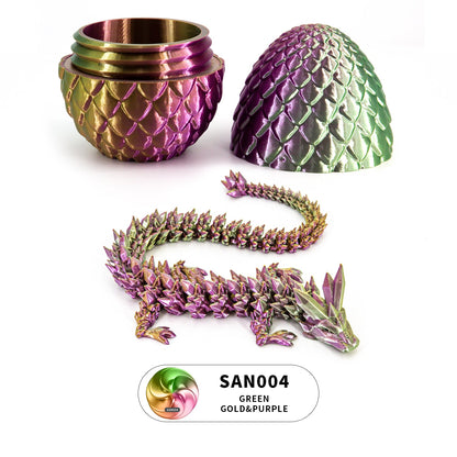 3D Printed Crystal Dragon Egg Set - PRINTPANDA GROUP LLC image 4