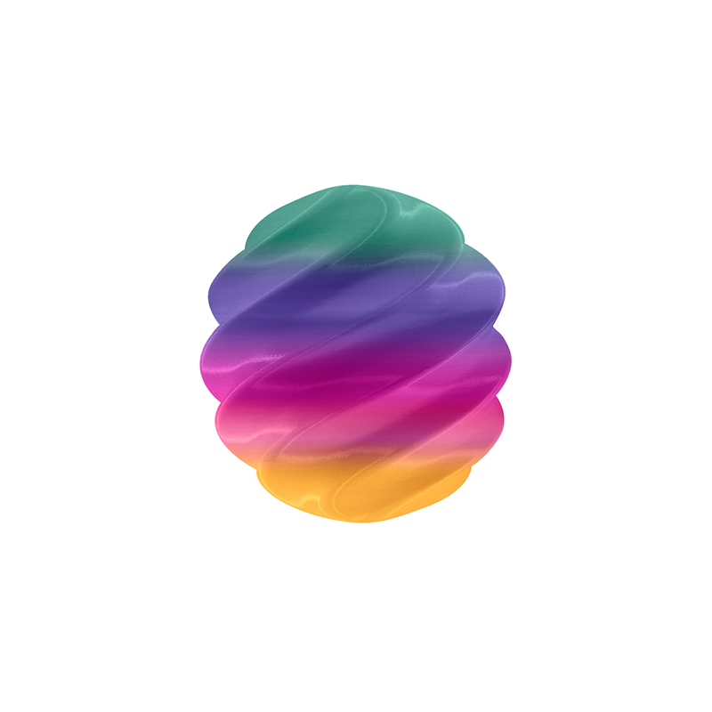Rainbow Shift PLA Filament - PRINTPANDA GROUP LLC image 4