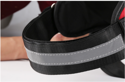 Adjustable Reflective Dog Harness – Black, Baby1 Size — product photo