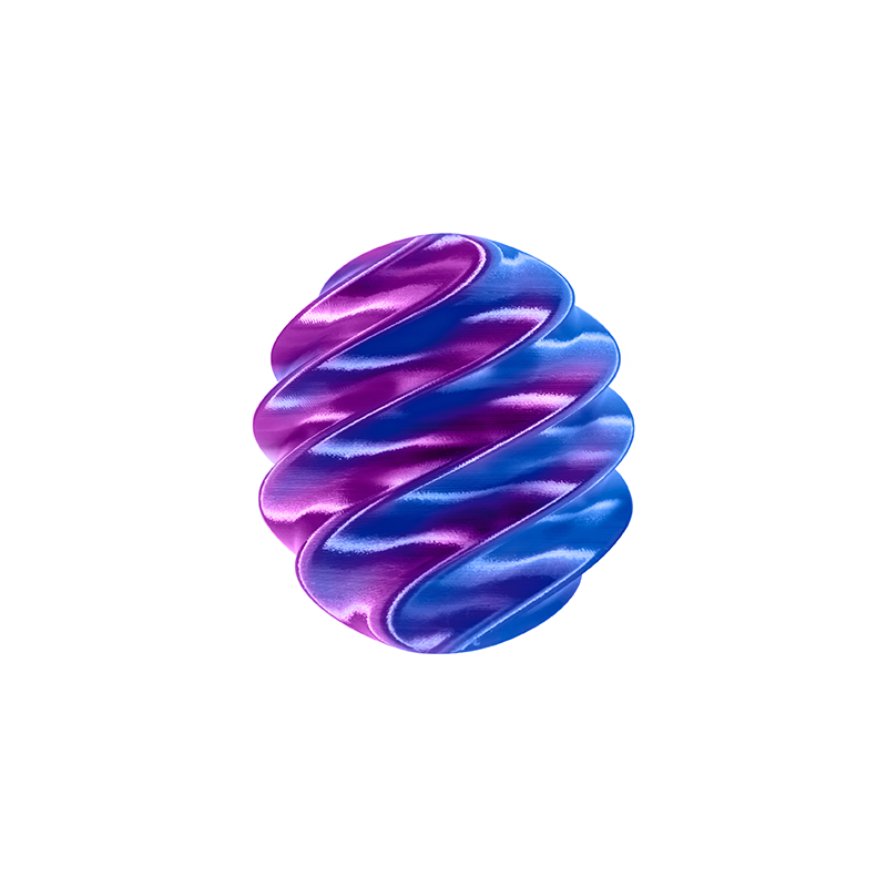 Multicolor PLA Silk Filament 1.75mm 1kg Spool - PRINTPANDA GROUP LLC image 6