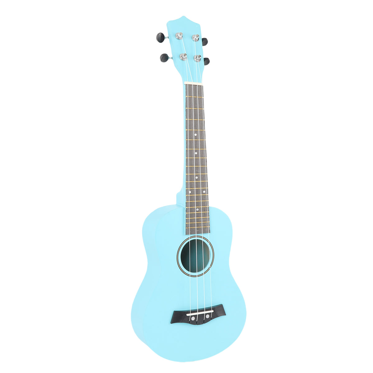 Light-blue 24-inch four-string basswood ukulele from the starter set