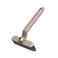 Brown rotating-head crevice cleaning brush with narrow bristles, one piece