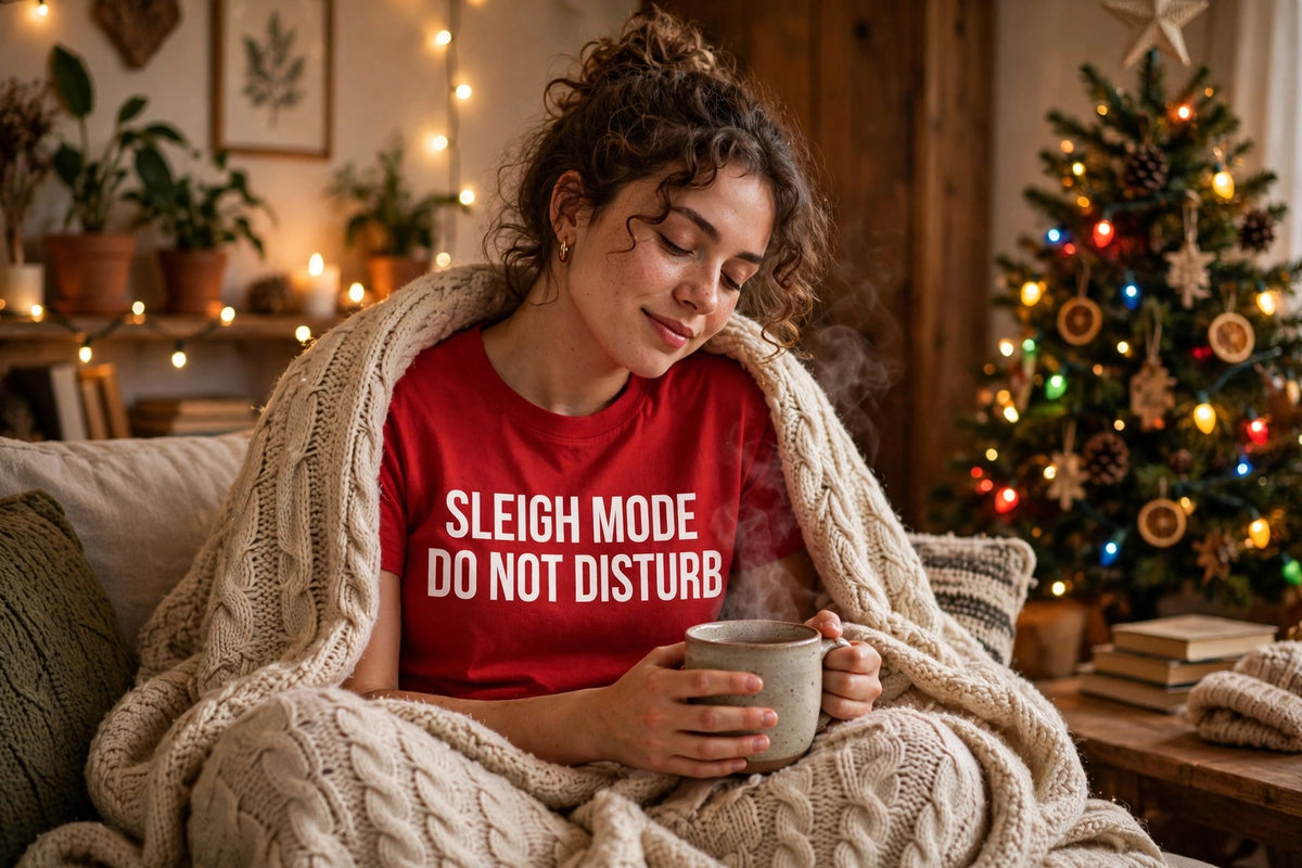 Sleigh Mode shirt worn introvert holiday tee